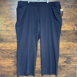 Worthington Women's Perfect Fit Trouser - Blue Wrinkle Free Pants Plus Size 30WL
